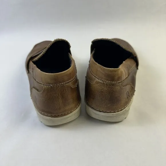 Roan by Bed|stü Loafers Men 11 Shoes Brown Leather SlipOn Comfort Casual Walkin