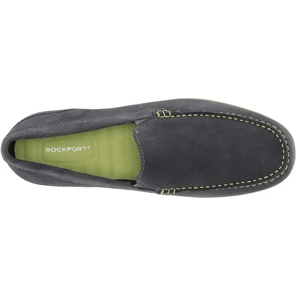 Rockport Men Malcom Venetian Slip On Moc Toe Loafers Size US 12M Grey Suede