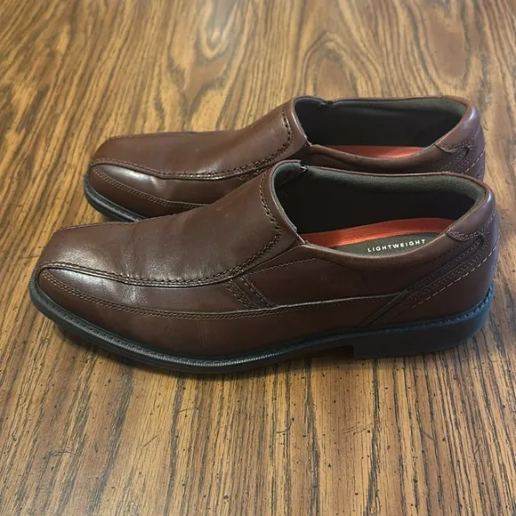 Rockport Men's Brown Leather Loafers Size 9.5