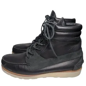 Ronnie Fieg Sebago Men’s Size 12 Black Kings Point II Leather Suede Boots