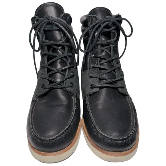 Ronnie Fieg Sebago Men’s Size 12 Black Kings Point II Leather Suede Boots