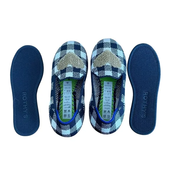 ROTHYS The Kids Loafer Gingham Heart Limited Edition - Like New,  10