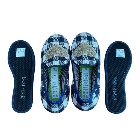 ROTHYS The Kids Loafer Gingham Heart Limited Edition - Like New,  10
