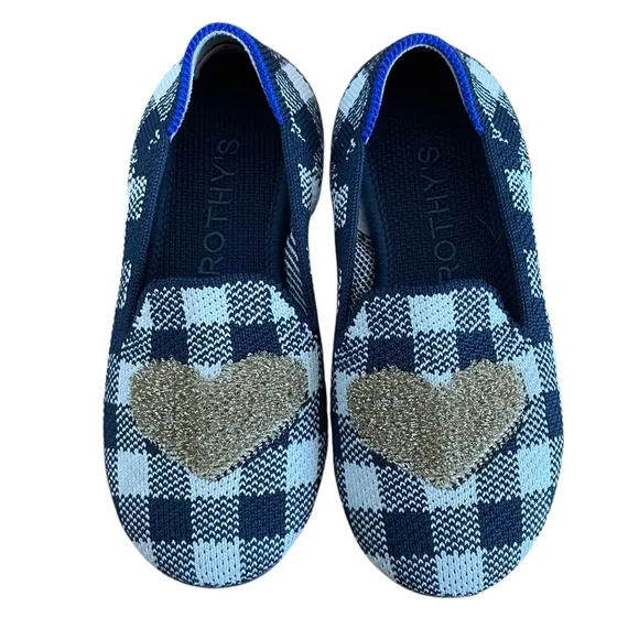 ROTHYS The Kids Loafer Gingham Heart Limited Edition - Like New,  10