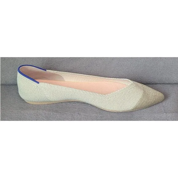 Rothy’s The Point Diamond Metallic Women’s Size 7.5 NWOT
