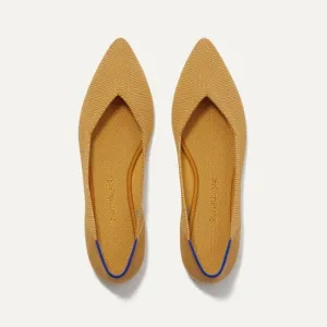 Rothy's The Point Flats RETIRED Marigold Yellow Classic Women’s Size 11.5 NWOB