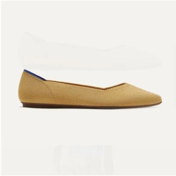 Rothy's The Point Flats RETIRED Marigold Yellow Classic Women’s Size 11.5 NWOB