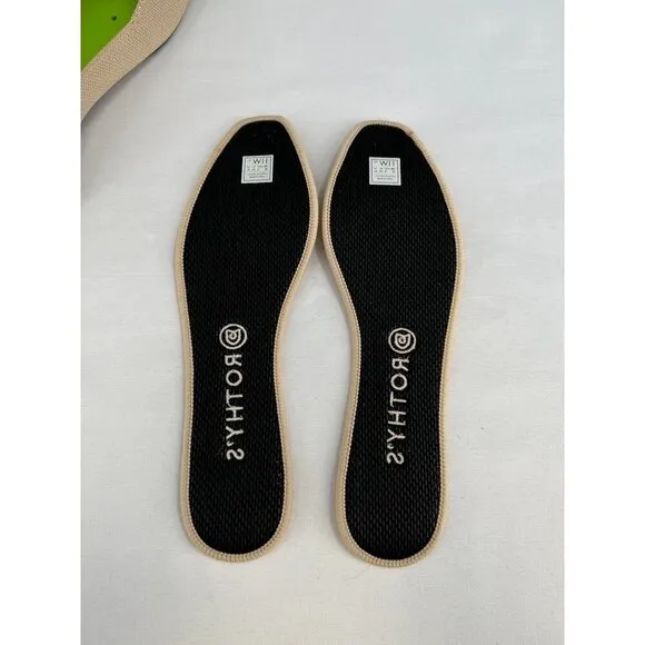 Rothy's The Square Ecru Knit Ballet Flat Women’s US 11 Casual Comfort Shoes