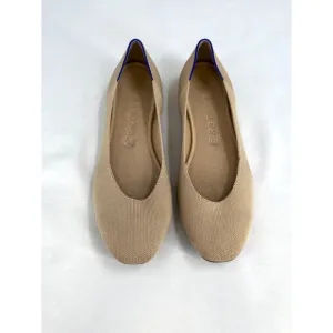 Rothy's The Square Ecru Knit Ballet Flat Women’s US 11 Casual Comfort Shoes