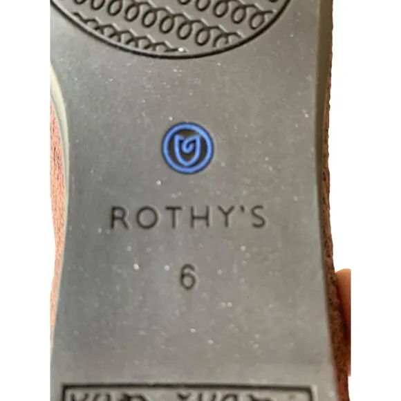 Rothys Womens Size 6 Brown Round Toe Flats Slip On NWOT The Mink 8176