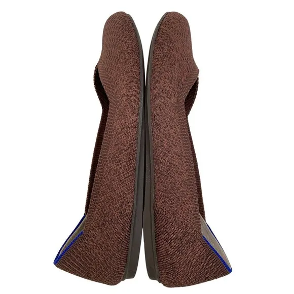 Rothys Womens Size 6 Brown Round Toe Flats Slip On NWOT The Mink 8176