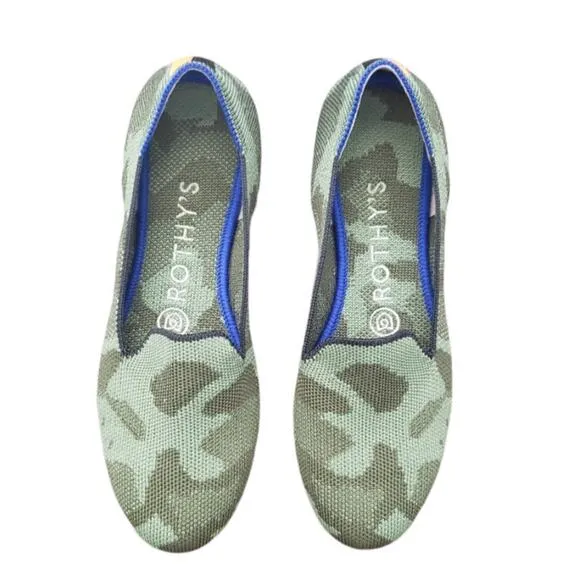 Rothy's womens size‎ 6 camo loafers casual comfort rugged streetwear