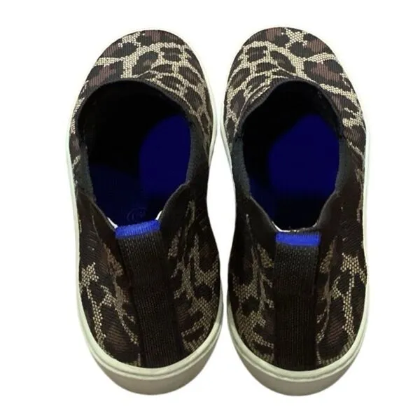 Rothys Chelsea Slip On Boots High Top Sneakers Leopard Print 9.5