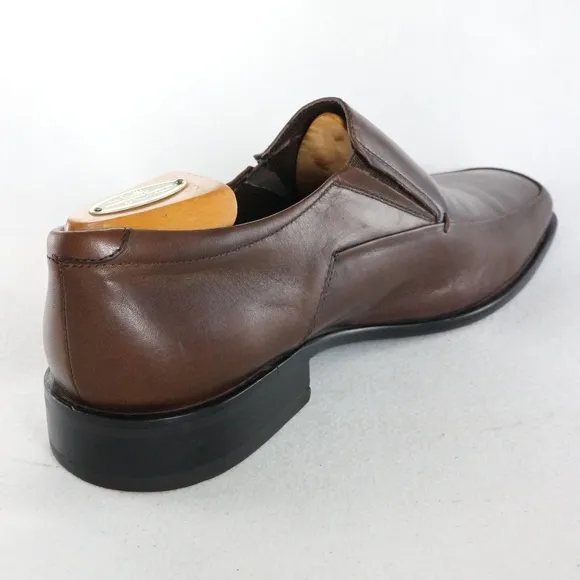 RUSH by GORDON RUSH Kyler Brown Leather Loafers PAIR Sz 8.5 US Men