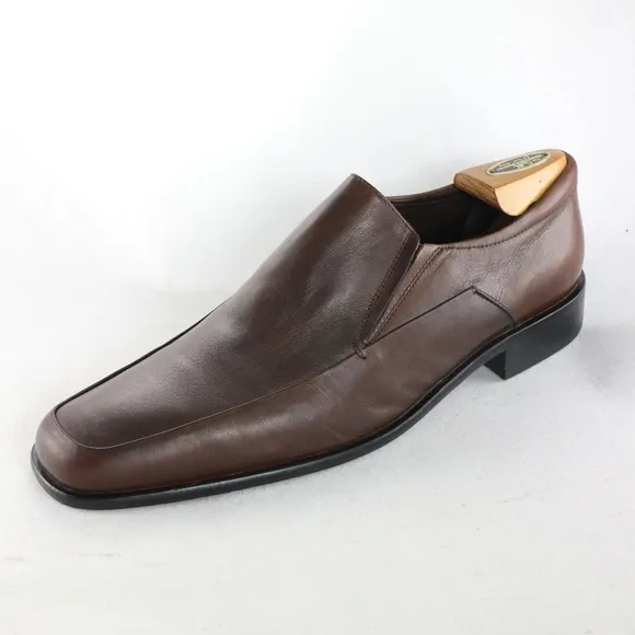 RUSH by GORDON RUSH Kyler Brown Leather Loafers PAIR Sz 8.5 US Men