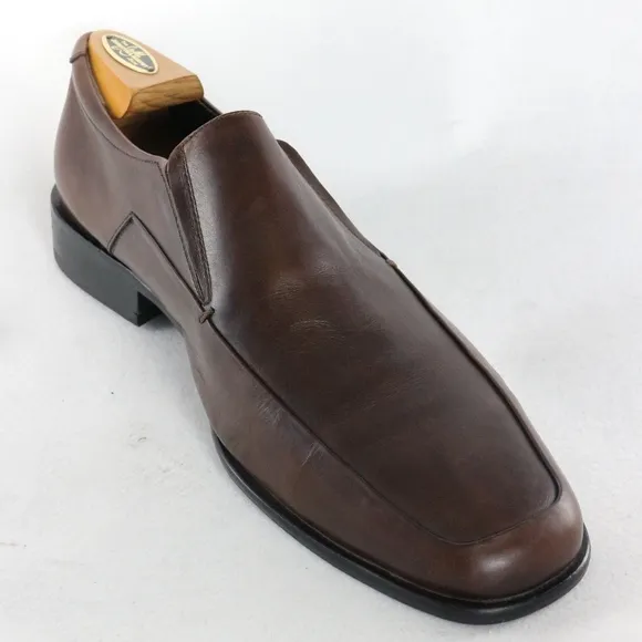 RUSH by GORDON RUSH Kyler Brown Leather Loafers PAIR Sz 8.5 US Men