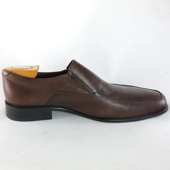 RUSH by GORDON RUSH Kyler Brown Leather Loafers PAIR Sz 8.5 US Men