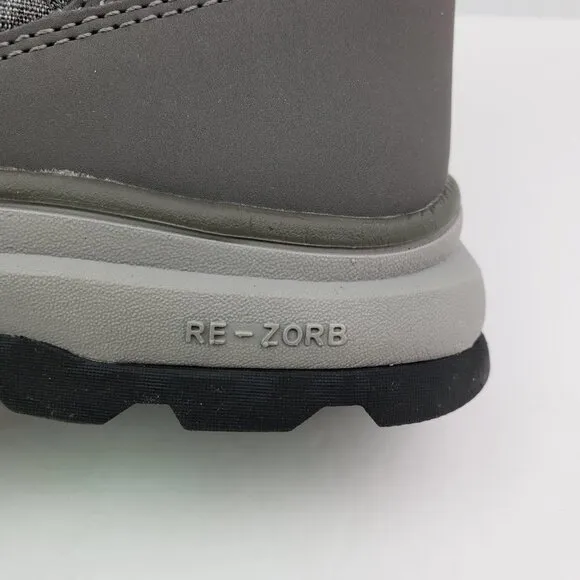 Ryka Brisk Womens Sz 7W Charcoal Grey Water Repellent Quilted Ankle Winter Boots