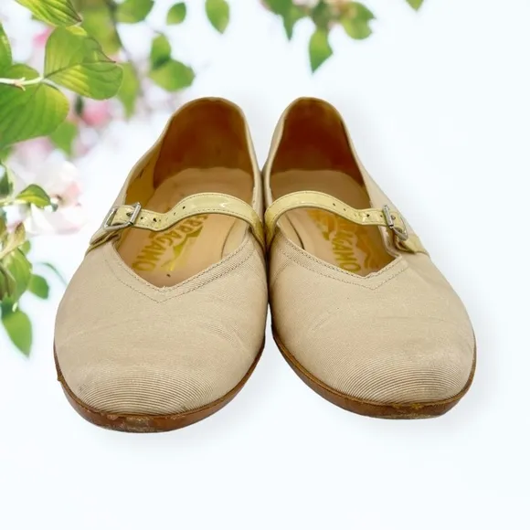 Salvatore Ferragamo Audrey Mary Jane Ballet Flats