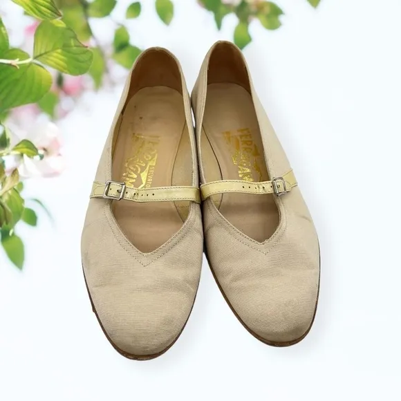Salvatore Ferragamo Audrey Mary Jane Ballet Flats