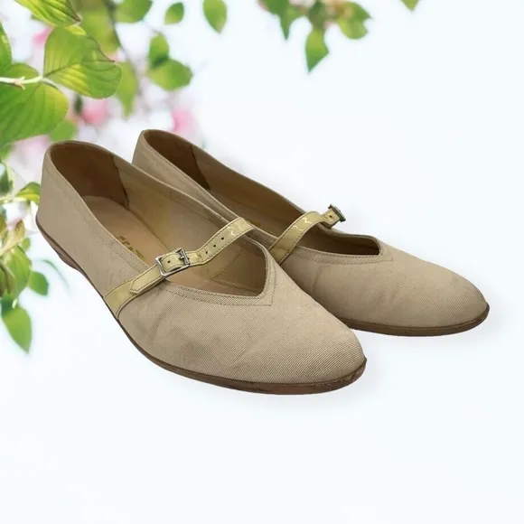 Salvatore Ferragamo Audrey Mary Jane Ballet Flats