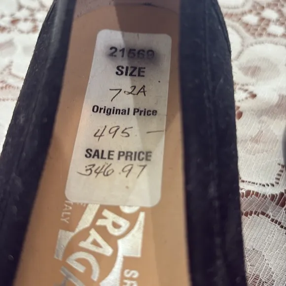 Salvatore Ferragamo Black Suede Nero Loafers - Sz 7 2a