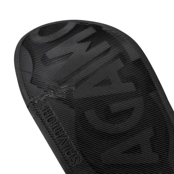 Salvatore Ferragamo Men's Gancini Logo Rubber Slide On Sandals SF-S0401P-0006