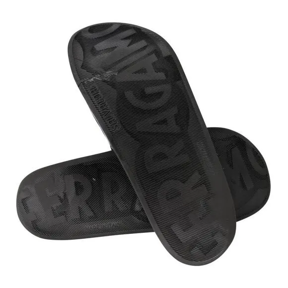 Salvatore Ferragamo Men's Gancini Logo Rubber Slide On Sandals SF-S0401P-0006