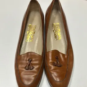Salvatore Ferragamo Women's Brown Leather Loafers