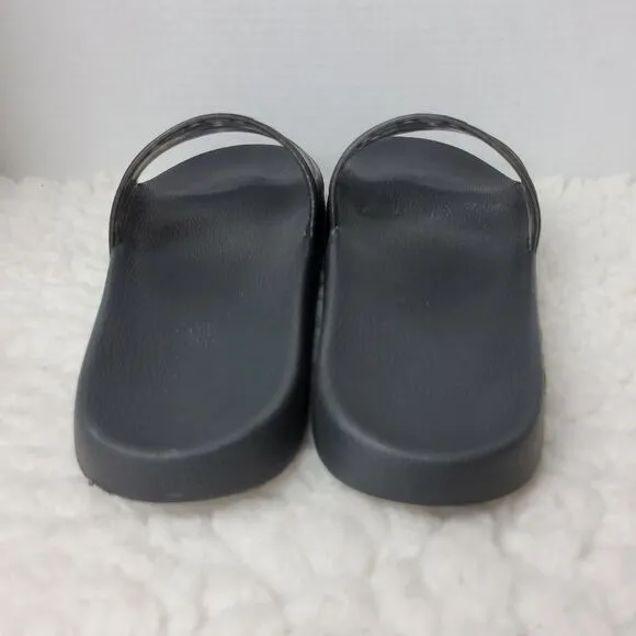 Salvatore Ferragamo Groove 6 Men's  Sandals Size 10M Rubber Gancini Logo  Slides