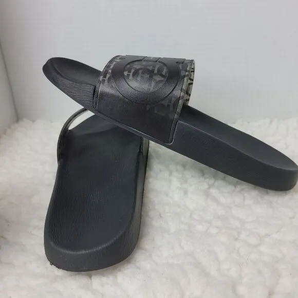 Salvatore Ferragamo Groove 6 Men's  Sandals Size 10M Rubber Gancini Logo  Slides