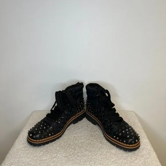 Sam Edelman | Bren Quilted Studded Ankle Boots | Black
