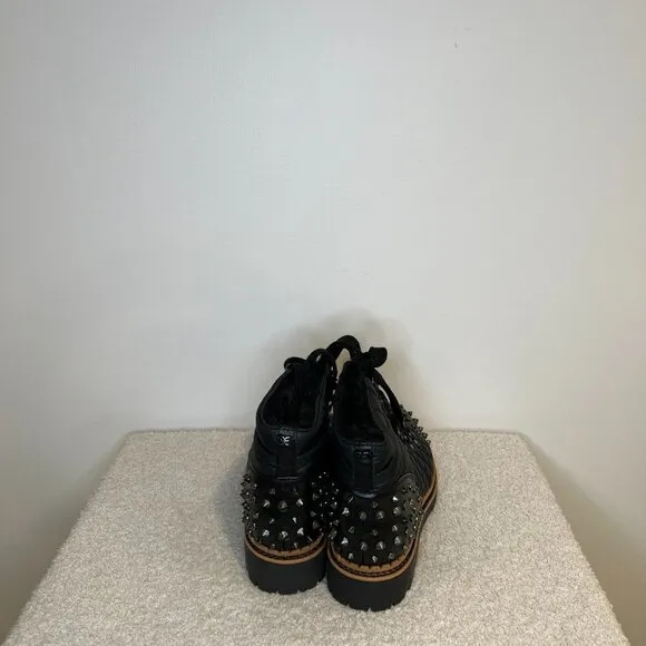 Sam Edelman | Bren Quilted Studded Ankle Boots | Black
