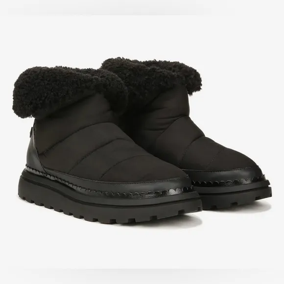 Sam Edelman Faux Fur Lined Insulated Ozie Boot in Black Size 8 New
