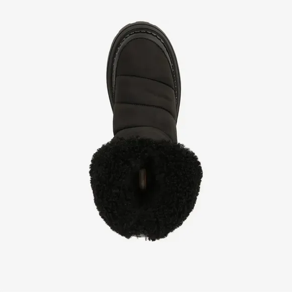 Sam Edelman Faux Fur Lined Insulated Ozie Boot in Black Size 8 New