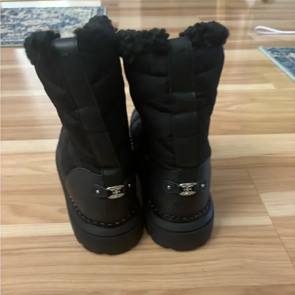Sam Edelman Faux Fur Lined Insulated Ozie Boot in Black Size 8 New