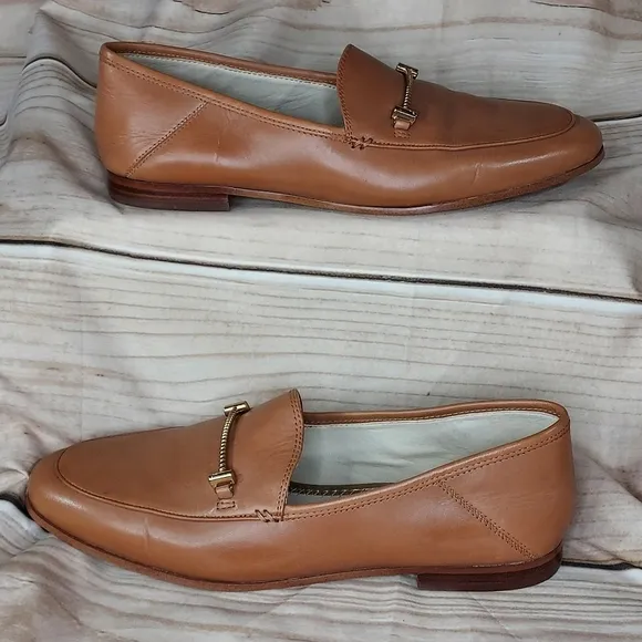 Sam Edelman Lior Loafer bit saddle leather brown toffee caramel womens 9.5