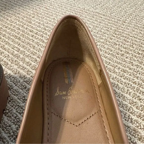 Sam Edelman Tan Laurs Lug Sole Loafers Size 8.5