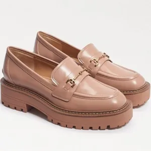 Sam Edelman Tan Laurs Lug Sole Loafers Size 8.5