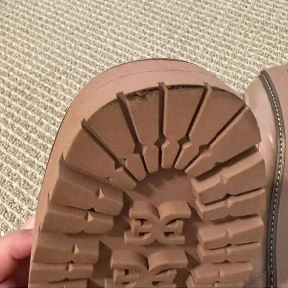 Sam Edelman Tan Laurs Lug Sole Loafers Size 8.5