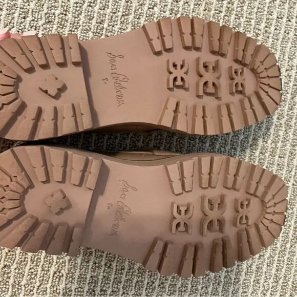 Sam Edelman Tan Laurs Lug Sole Loafers Size 8.5