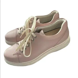 Samuel Hubbard Light Pink Fast For Her size 7 Leather Casual Fashion Sneakers.