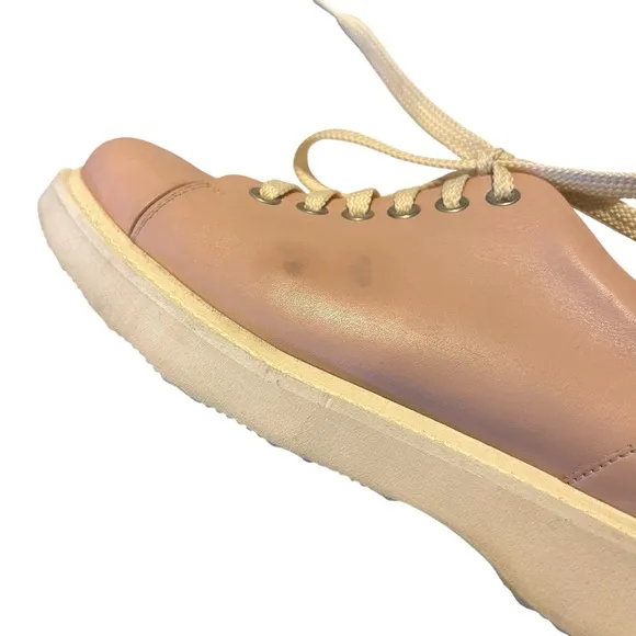 Samuel Hubbard Light Pink Fast For Her size 7 Leather Casual Fashion Sneakers.