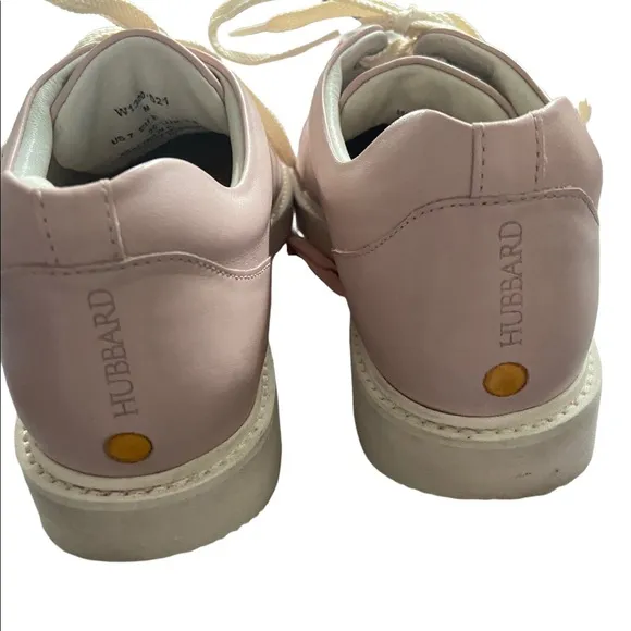 Samuel Hubbard Light Pink Fast For Her size 7 Leather Casual Fashion Sneakers.