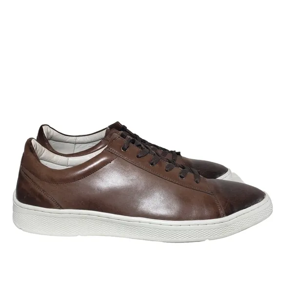 Sandro Moscoloni Brown Lace-Up Low Top Fashion Sneakers Sz 12D