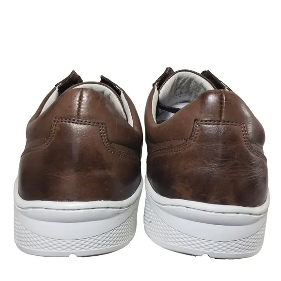 Sandro Moscoloni Brown Lace-Up Low Top Fashion Sneakers Sz 12D