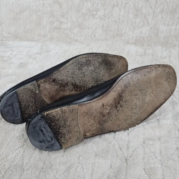 Santoni Tassel Loafers Mens 9 EE Italy Leather Penny Timless Preppy Classic