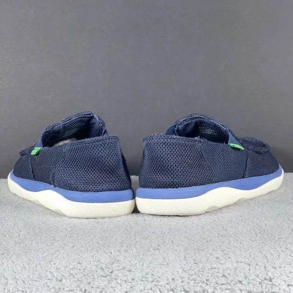 Sanuk Vagabond Tripper Men's Size 7 Mesh Slip On Loafers Navy Blue 1091409