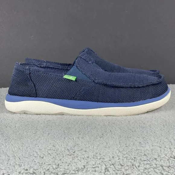 Sanuk Vagabond Tripper Men's Size 7 Mesh Slip On Loafers Navy Blue 1091409