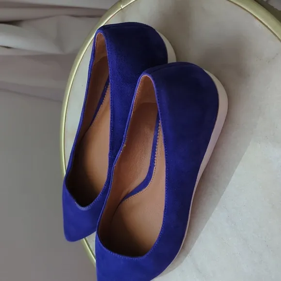 SARTO by Franco Sarto Blue Suede Loafers